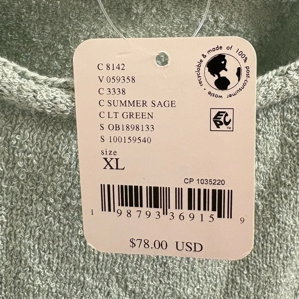 Free People NWT Free-est Cabo Long Sleeve SweaterTop in Summer Sage Size XL